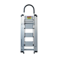 aluminium anti-slip platform 2 steps 3 steps step ladder with safe handrail